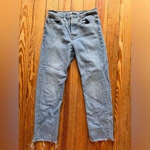 Wedgie Style Levi Jeans light wash